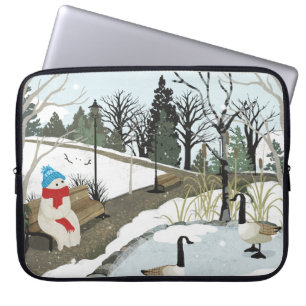 Eendenvijver - Winter Laptop Sleeve