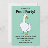 eendenvogel witte eend kaart (Voorkant)