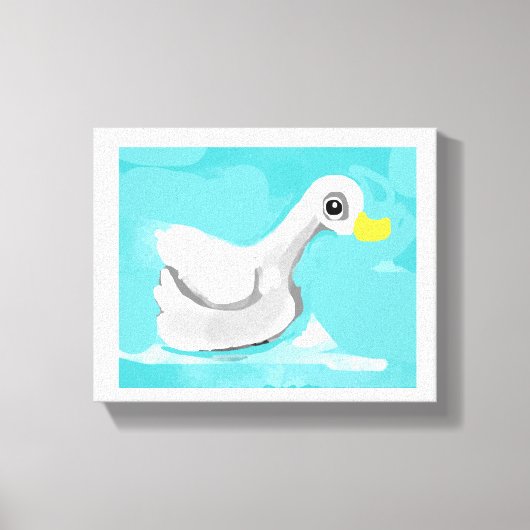 eendenzwemmer canvas afdruk (Voorkant)