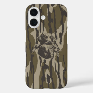 Eendjagers met hondenbos camouflage iPhone 16 hoesje