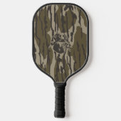 Eendjagers met hondenbos camouflage pickleball paddle (Achterkant)