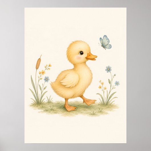 Eendje-kinderkamer Poster (Voorkant)