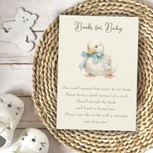 Eendje met lintje baby shower boeken voor baby
