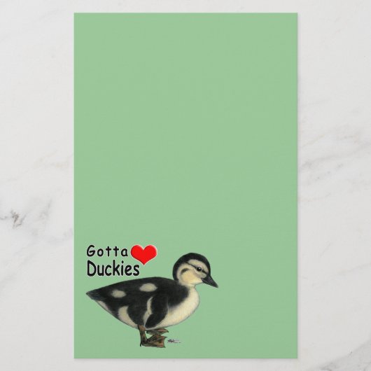 Eendjes Mogen Er Zijn Briefpapier (Voorkant)