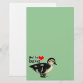 Eendjes Mogen Er Zijn Briefpapier (Voorkant / Achterkant)