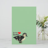 Eendjes Mogen Er Zijn Briefpapier (Staand voorkant)