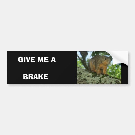 Eendrondige bumper bumpersticker (Voorkant)