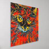 Eenduidig Abstract kat schilderen van echte goudfo Folie Afdrukken (Laagn)