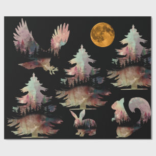 Eenduidig bijtende bomen, verpakt papier