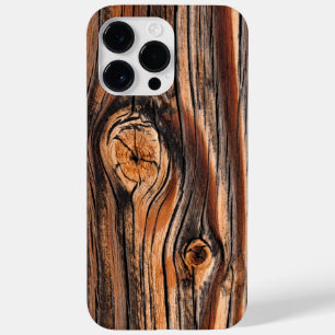 Eenduidig houtextuur Case-Mate iPhone 14 pro max hoesje