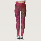 Eenduidig rood leggings (Voorkant)
