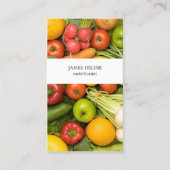 Eenduidig voedingsmiddel visitekaartje (Voorkant)