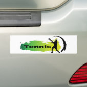 Eenduidige tennis bumpersticker (Op auto)