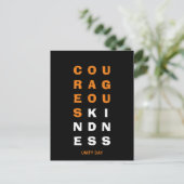 EENDURENDE COURAGEOUS KINDNESS Anti Bullying Briefkaart (Staand voorkant)
