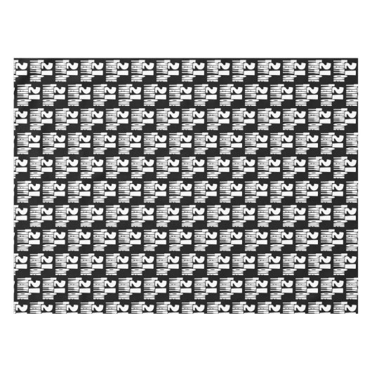 Eenentwintig 21ste verjaardag tafelkleed (Voorkant (Horizontaal))