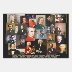 Eenentwintig meesters inpakpapier vel