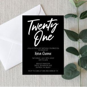 Eenentwintigste uitnodiging van de 21ste verjaarda
