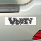 Eenheid (de Stijl van de Ivy van de Verrichting) Bumpersticker (Op auto)