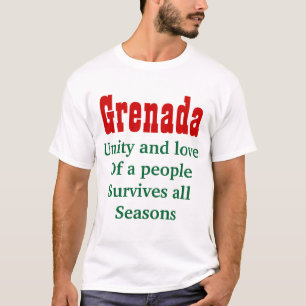 Eenheid en liefde Grenada t-shirts