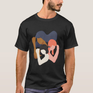eenheid en macht in diversiteit feministisch t-shirt