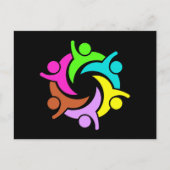 Eenheid en teamwork briefkaart (Voorkant)