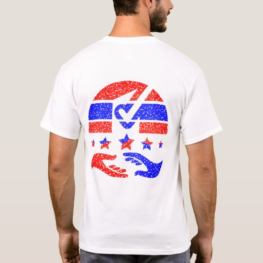 Eenheid in actie - een baken van partnerschap t-shirt (Achterkant)