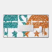 Eenheid in beweging - druppels van de democratie bureaumat (Keyboard & Muis)