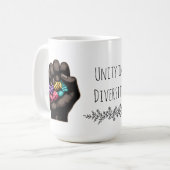 Eenheid in diversiteit koffiemok (Voorkant links)