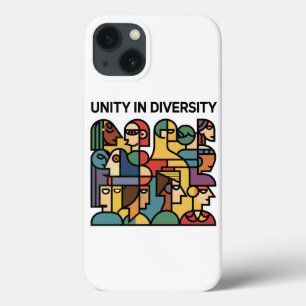 Eenheid in verscheidenheid - Geometrische Rainbow iPhone 13 Hoesje