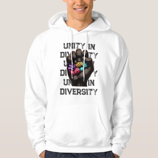 Eenheid in verscheidenheid hoodie (Voorkant)