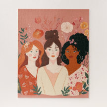 "Eenheid in verscheidenheid" Puzzel Happy Women`s 