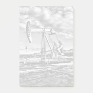 Eenheid na het oppompen van zwarte en witte olie post-it® notes