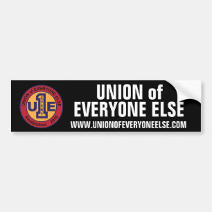Eenheid van iedereen Else Bumpersticker / Zwart