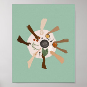 Eenheid via diversiteit en Gemeenschap Poster