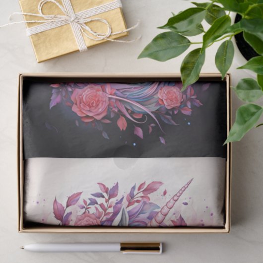 Eenhoorn 10 Decoupage papier (Geschenk)