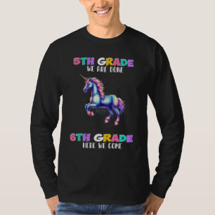Eénhoorn 5e leerjaar We zijn klaar 6e leerjaar Hie T-shirt