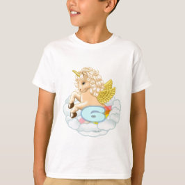 Eenhoorn 6 jaar oud Verjaardag T-shirt