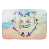 Eenhoorn Abstract Art Memory Foam Badmat (Voorkant)