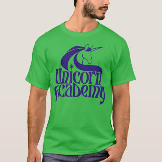 Eenhoorn Academy Silhouetten Voor- en achterkant A T-shirt