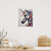 EENHOORN AFBEELDING KUNST POSTER (Keuken)