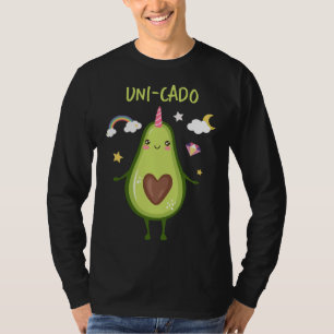 Eenhoorn avocado guacamole toast gezond vet groen t-shirt