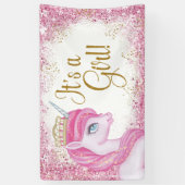 Eenhoorn Baby shower Banners (Verticaal)