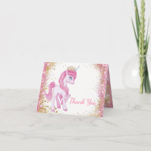 Eenhoorn Baby Shower Bedankkaartjes Bedankkaart