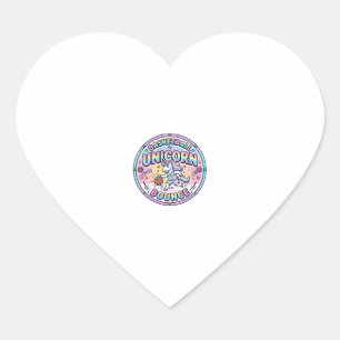 Eenhoorn Basketbal Eenhoorn Stuiteren Grappig T-sh Hart Sticker