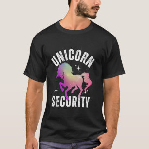 Eenhoorn Beveiliging Grappig Verjaardag Halloween T-shirt