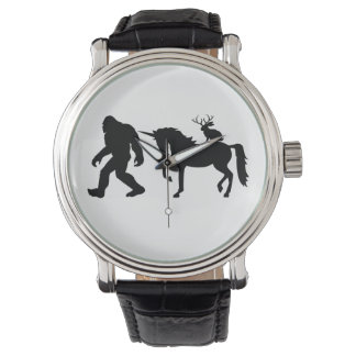 Eenhoorn, Bigfoot, Jackalope Horloge