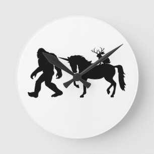 Eenhoorn, Bigfoot, Jackalope Ronde Klok
