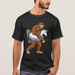 Eenhoorn Bigfoot Sasquatch Pool Party Jongens Meis T-shirt