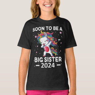 Eenhoorn binnenkort groot zusje 2024 t-shirt