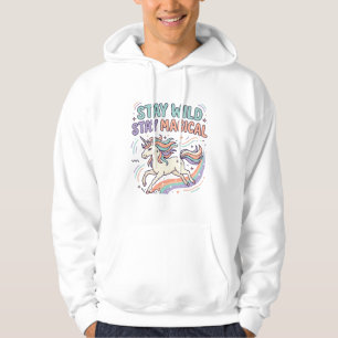 Eenhoorn Blijf Wild Blijf Magisch Trendy Product G Hoodie